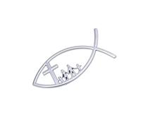 Adesivo per auto Pesce Emblemi Fish Colla Finiture in Metallo Per Finestre Auto Paraurti Accessori religiosi