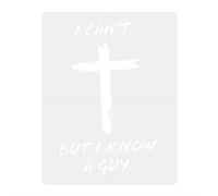 Adesivo per auto, resistente alle intemperie, con scritta "I Can't, But I Know A Guy Christian Jesus Cross, idea regalo ispiratrice per auto, pareti, finestre, veicoli, SUV, computer portatili, camion
