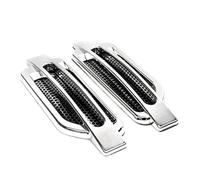 Adesivo per bocchetta laterale auto, 2 pezzi, decorazione per il flusso d'aria, adesivo decorativo per veicoli, design adesivo facile da applicare, accessorio elegante per auto, miglioramento esterno