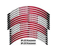 Adesivo per bordo ruote Moto 19" 17" Adesivo Per Ruote Mozzo Cerchi Decal Nastro Riflettente Decorazione Modificata Per Suzuki V-Strom 250 SX Vstrom 1000 1050 XT DL 650 Decalcomanie per ruote ( Misura