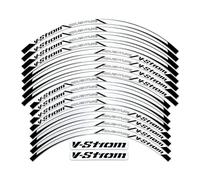 Adesivo per bordo ruote Moto 19" 17" Adesivo Per Ruote Mozzo Cerchi Decal Nastro Riflettente Decorazione Modificata Per Suzuki V-Strom 250 SX Vstrom 1000 1050 XT DL 650 Decalcomanie per ruote ( Misura