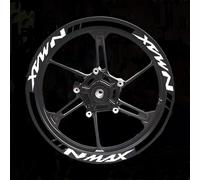 Adesivo per bordo ruote Moto Mozzo Ruota Decalcomanie Adesivi Riflettenti Resistente Alle Intemperie 14 "Scooter Nastro Della Banda Cerchi Decorare Per YAMAHA NMAX 155 125 Decalcomanie per ruote ( Mis