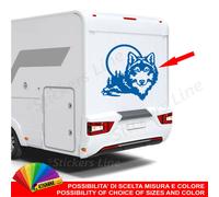 Adesivo per camper LUPO della Foresta roller team mc louis laika carthago ecc