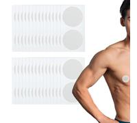 Adesivo per Capezzoli Invisibile, 30 Paia Adesivi per capezzoli Traspiranti, Impermeabile e Resistente al Sudore Tessuto Morbido, Maschili e Femminili Monouso per Proteggi Il Capezzolo dall'attrito