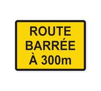 Adesivo per cartello stradale sbarrata, 300 m, adesivo (dimensioni M: 14 x 10 cm)