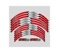Adesivo Per Cerchione Per CRF1100L Per Africa Twin Per CRF 1100 L Mozzo Ruota Interna Moto Decalcomania Decorazione Adesivo Riflettente Impermeabile(Rosso)