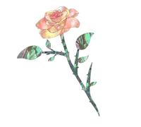 Adesivo per chitarra - adesivo rosa magnolia per corpi di e | decorazione