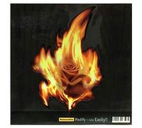 Adesivo per chitarra e basso, serie Real Fire - Rose in the Fire, RF-224RS