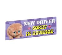 Adesivo Per Conducente Nuovo, Resistente Alle Intemperie, 22x8 Cm, Adesivo Magnetico Per Conducente Nuovo, Adesivos Per Auto Con Animali Divertenti, Installazione Rapida, Per Guida, Pratica, Allenamen