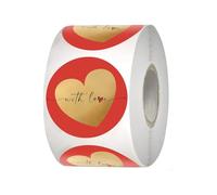 Adesivo Per Cuore Da 500 Counts Etichette Avvolgimento Auto Adesivo Per Autoadesivi L'anniversario Matrimonio Decorazione Rimovibile