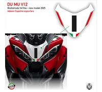 Adesivo per cupolino soprafaro MULTISTRADA V4 2025 numero 1 tricolore DU MU V12