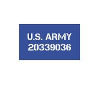 Adesivo per dipingere US Army 20339036 per Willys MB Jeep USA 10 x 4 cm # A4370