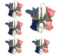 Adesivo per frigorifero Parigi - 5 pezzi Decorazione magnetica per frigorifero con architettura parigina, Magneti per frigorifero Francia, Set di adesivi magnetici per frigorifero con mappa frances