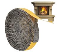 Adesivo per guarnizioni per cottura - nastro di tenuta in fibra di vetro ad alta temperatura, striscia resistente al calore | Corda isolante di sostituzione duratura con impugnatura forte, nastro anti