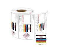 Adesivo per identificazione chimica e marcatura adesivi natalizi SDS etichette da scrittura 2 x 10,2 cm adesivi MSDS etichette per scheda dati di sicurezza 300 pezzi