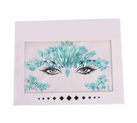 Adesivo per il viso, con pietre glitterate, per il viso, per Halloween, carnevale, colorato 19