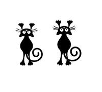 Adesivo per interruttore della luce, gatto che cade in vinile, per bambini, per la cameretta dei bambini, eccellente e durabilità
