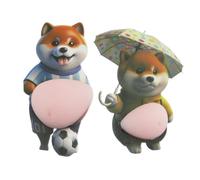 Adesivo per la pancia del cane, adesivi per computer portatile, morbidi adesivi 3D da comprimere, ideali per bambini e adulti, custodia per telefono portatile, quaderno, agenda, artigianato