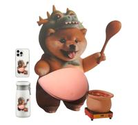 Adesivo per la pancia del cane, adesivo 3D in silicone per ventre del cane, decalcomanie per computer portatile per del telefono, notebook, album di ritagli, diari, cancelleria, valigia