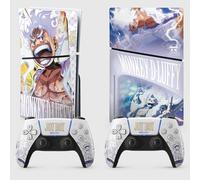 Adesivo per la PS 5 Slim Gear 5, adesivo per la PS 5 Manga, Console e Controller, Edizione Slim Disco, Skin Gear 5 (2 Controller)
