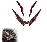Adesivo per moto Decorazione Adesiva 3D Per Carenatura Anteriore Moto Per Honda Forza NSS 350 2023 - Accessori Adesivi Protettivi(Red)