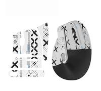 Adesivo per mouse antiscivolo, per mouse MX Vertical Gaming, stampato, copertura intera/mezza copertura, bianco