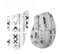 Adesivo per mouse antiscivolo, per mouse MX Vertical Gaming, stampato, copertura intera/mezza copertura, nero bianco