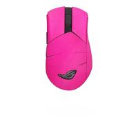 Adesivo per mouse compatibile con ASUS ROG Gladius III, resistente al sudore, impugnatura protettiva, in pelle scamosciata rosa rossa