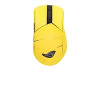 Adesivo per mouse compatibile con ASUS ROG Gladius III, resistente al sudore, impugnatura protettiva, in pelle scamosciata gialla