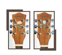 Adesivo per paletta della chitarra, ideale per personalizzare chitarra elettrica, basso e ukulele (rosa rossa)