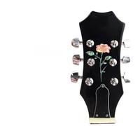 Adesivo per paletta per chitarra, accessorio ideale per personalizzare chitarre elettriche e acustiche (rosa rossa)