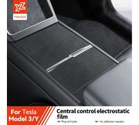 Adesivo per pannello console centrale YZ per Tesla Model 3 Y Highland Juniper Adesivo per adsorbimento elettrostatico Pellicola scamosciata Accessori auto