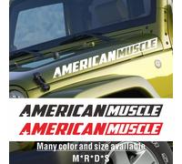 Adesivo per parabrezza anteriore per auto in stile muscoloso americano, adesivo per finestra per parabrezza posteriore in vinile per Camaro Mustang Challenger F150