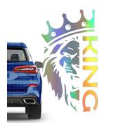 Adesivo per paraurti con leone, adesivo per decalcomania per auto con leone | Decalcomanie per vetrine per auto con della giungla,Accattivante, forte appiccicosità, riflette la luce, adatto per