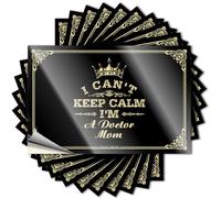 Adesivo per paraurti, con scritta "I Can't Keep Calm I'm A Doctor Mom", decorazione per grotta degli uomini, divertente cartello di caffè (6 x 9 cm)