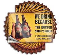 Adesivo per paraurti We Drink Because The Doctor Said It's Good. Adesivi 10 pezzi adesivi meccanici per la decorazione della casa (12 x 18 cm)