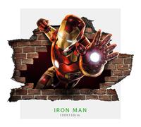 Adesivo per parete 3D IRON MAN wall sticker cameretta bimbi