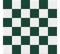 Adesivo per piastrelle, 19,5 x 19,5 cm, motivo a quadri bianco scuro, design retrò, pellicola autoadesiva per piastrelle per cucina, bagno, WC, piastrelle per specchio e parete