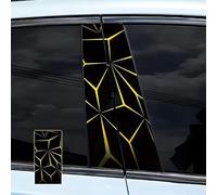 Adesivo per pilastro esterno auto con forme geometriche bilanciate per mitigazione dei graffi e linguaggio coeso del design del veicolo (Y)