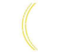 Foliatec F34447 pin-striping Racing profilo design, neon-giallo, 14 x 41 cm