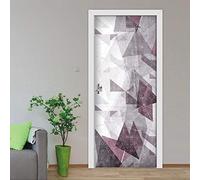 Adesivo Per Porte 3D Autoadesiva Impermeabile Sticker Porte Interne Decorazione Domestica 90X210CM Semplici Linee Geometriche Poster Fotografico Porta Adesiva In Vinile Per Rinnovare Mobili