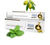 Adesivo per protesi - 68 g di estratti vegetali naturali crema per la protesi | Pasta con attesa forte impermeabile | Dennture che fissa l'adesivo per una maggiore prontezza sociale e la durata del ma