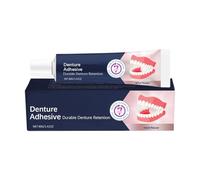 Adesivo per protesi, colla per denti da denti di lunga durata, 1.18x1.18in strumento di assistenza alla protesi delicata, formula forte in forma fissa per marito, moglie, amici, donne, ragazze, ragazz