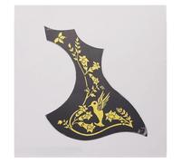 Adesivo Per Protezione Per Plettro A Forma Di Uccello Per Chitarra Acustica Folk Autoadesiva Accessori Per Chitarra Piastra Antigraffio Con Motivo Stampato(3-gold)