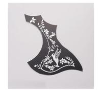 Adesivo Per Protezione Per Plettro A Forma Di Uccello Per Chitarra Acustica Folk Autoadesiva Accessori Per Chitarra Piastra Antigraffio Con Motivo Stampato(3-silver)