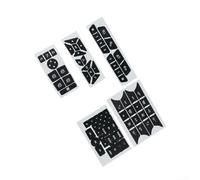 Adesivo per pulsante di passaggio della luce per Mercedes 2007-2014 Riparazione del pannello interno anteriore per controllo climatico radio A/C e interruttori serratura della porta