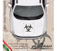 Adesivo per Renegade per cofano simbolo radioattivo