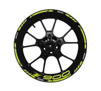 Adesivo per ruote di moto Adesivo Per Moto Decalcomania Per Cerchione Per K&awasaki Per Z900 Adesivi Per Ruote Con Mozzo Ruota Da 17 Pollici Adesivi Strisce per cerchi (Color : 1)
