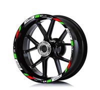 Adesivo per ruote di moto Per A&PRILIA Per Tuono V4 Per Shiver 900 Per RSV4 1100 Per Factory RS 660 Decalcomania Del Motociclo Striscia Decorativa Adesivi Strisce per cerchi (Color : 1)