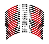 Adesivo per ruote di moto Per DL250/650/1000/1050 DL650XT 1000XT 1050XT Riflettente Ruota Moto Sticker Cerchio Decalcomania Striscia Accessori Adesivi per ruote(Front 19 Rear 17 C)